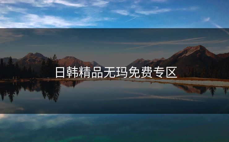 日韩精品无玛免费专区